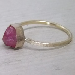 raspberry garnet＊アンティーク調14kgf ring 5枚目の画像