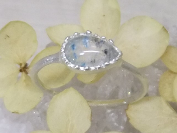 ギラライトinクォーツ＊dot 925ring 1枚目の画像