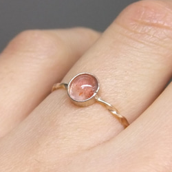 strawberry quartz＊14kgf ring 3枚目の画像