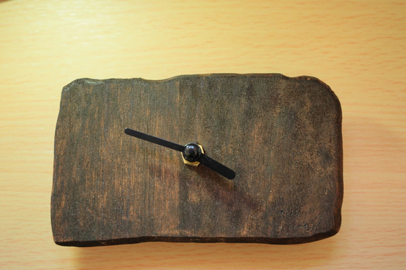 木製の掛け時計(ウォールナット) 2枚目の画像