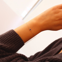 [Sot to] K10 ブレスレット(またはアンクレット)  【アイオライト】 6枚目の画像