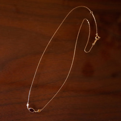 [Sot to] K10 ネックレス【ガーネット&シトリン】 6枚目の画像