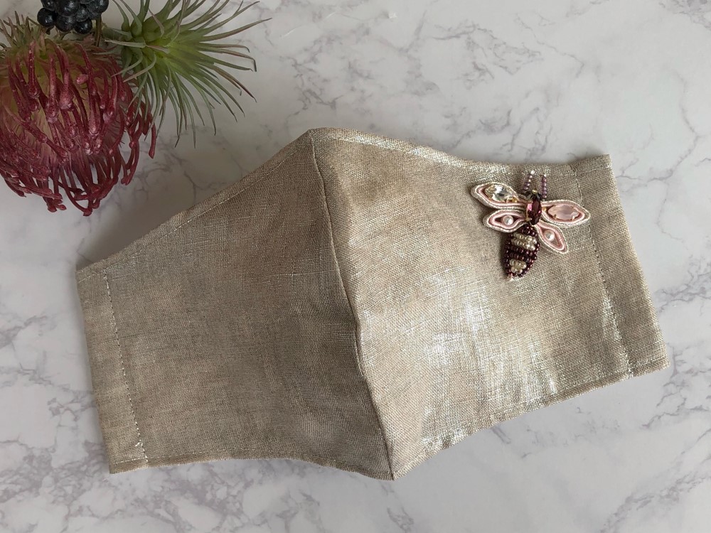 マスクチャーム　蜂(ピンク)