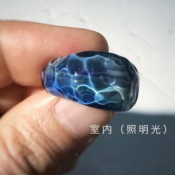 Sea glassイヤーカフ＊ブルーミックス 4枚目の画像