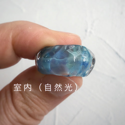 Sea glassイヤーカフ＊ウォータリーブルー 5枚目の画像