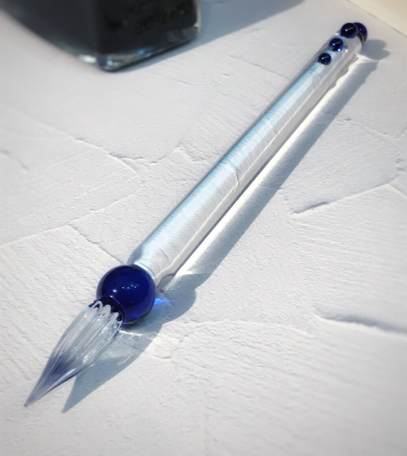 数量限定！ガラスペン～奏～ 青 ペン・筆記用具 Otonari工房 通販  