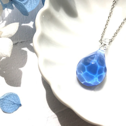 Creema限定！Sea glass pendant S＊ライトブルー 1枚目の画像