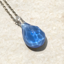 Creema限定！Sea glass pendant S＊ライトブルー 3枚目の画像