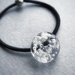 ガラス髪ゴム＊透明泡入り ヘアゴム Otonari工房 通販 9831054｜Creema