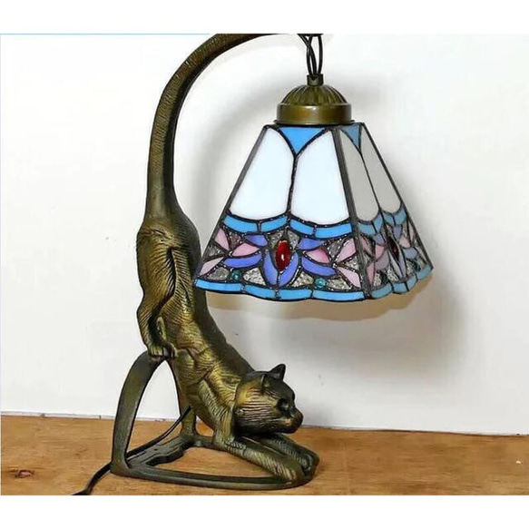 ステンドグラスランプ 卓上スタンド テーブルランプ A21748 高級ステンドグラスランプ 卓上スタンド ．豪華テーブルランプ