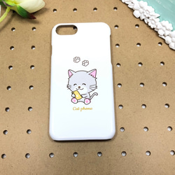 ネコちゃんの iPhoneケース Cat Phoneです。ねこ のお好きなかたどうぞ。 1枚目の画像