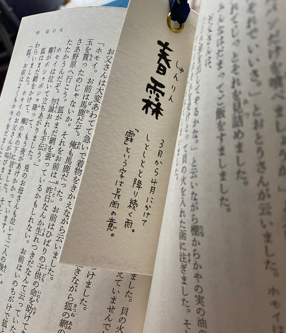 美しい日本語のしおり　10枚セット 3枚目の画像