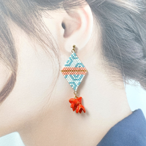 ♡ハンドメイド♡ビジューピアスイヤリング天秤座 W-183 ハンドメイド☆ビジューピアス／イヤリング （【DIY