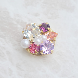 再次上架 x 3 Obidome Swarovski Bijou Glitter Pearl 第2張的照片