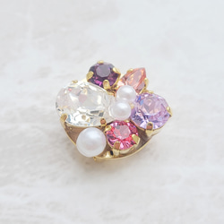 再次上架 x 3 Obidome Swarovski Bijou Glitter Pearl 第3張的照片