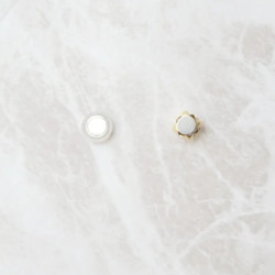 【流行沸騰】包裹式履帶鉤耳環設計耳環耳釘磁鐵耳夾珍珠 第10張的照片