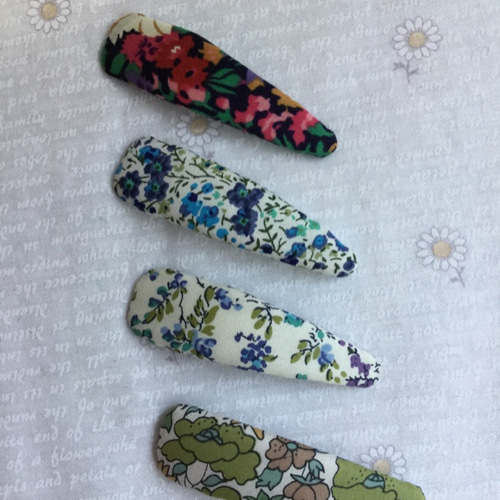 送料無料】リバティ 4本セット パッチンピン ヘアピン *i.Craft