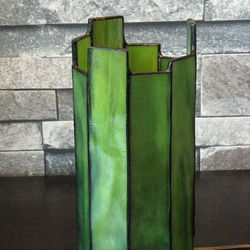 ステンドグラスの筒ランプ 4枚目の画像