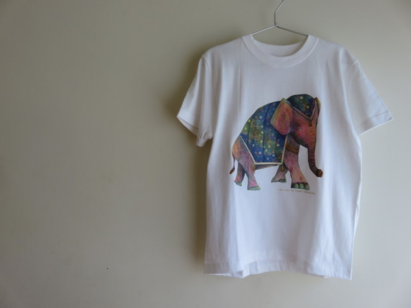 Ｓサイズ Tシャツ『サーカスのゾウさん』 1枚目の画像
