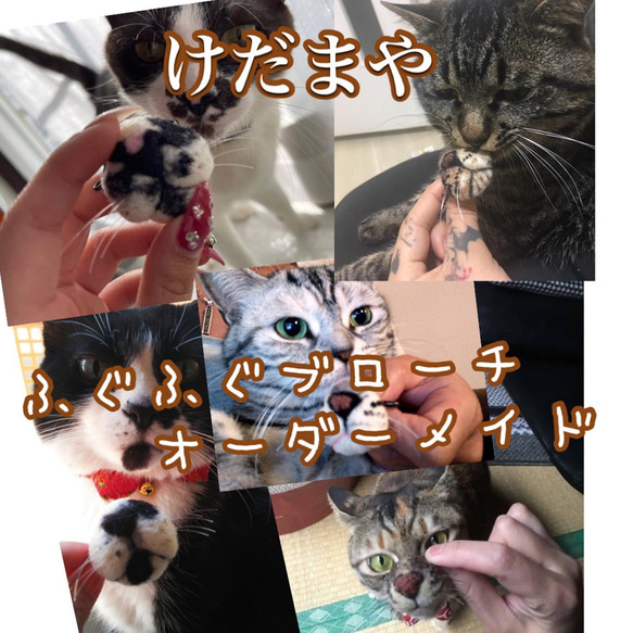 オーダーメイド【ふぐふぐブローチ】㊗️猫びより掲載㊗️ 1枚目の画像