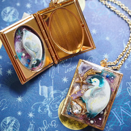 なか☆　ペンギン　紺色　オーダー　ハンドメイド penguin.jpg