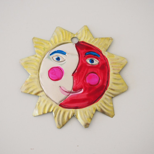 メキシコのブリキオーナメント（太陽） タペストリー・壁掛け