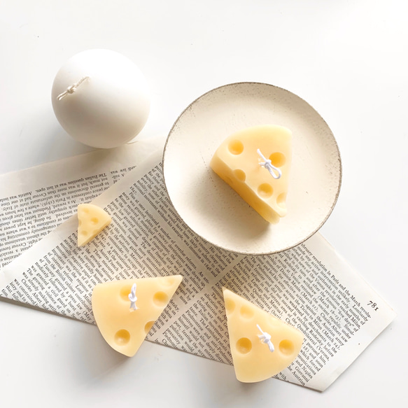韓国で大人気！チーズ(cheese)キャンドル 3枚目の画像