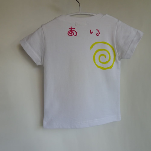 和柄・うずまきトンボ・手描きキッズTシャツ・名前入れ 子供服 fukufu