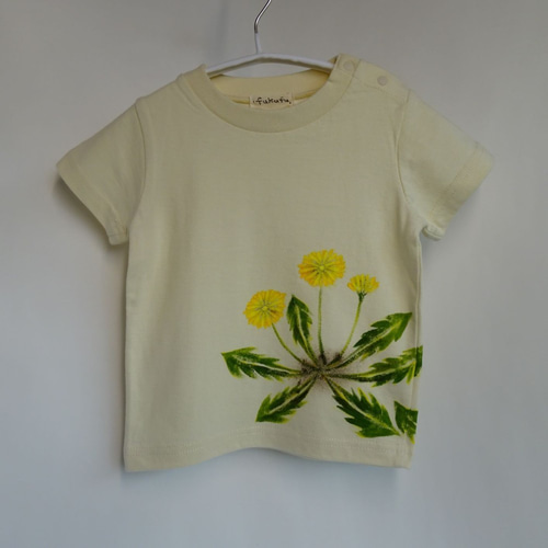 たんぽぽ様 たんぽぽぽ・手描きキッズTシャツ・名前入れ 子供服 fukufu.hand