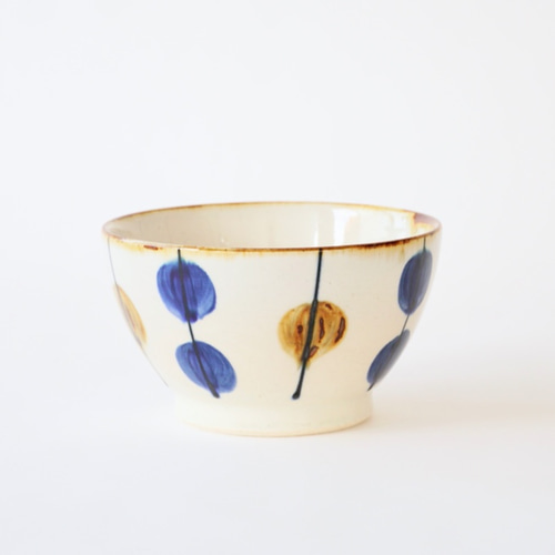 青い水玉模様の丼 18個セット 青い水玉模様の丼 18個セット