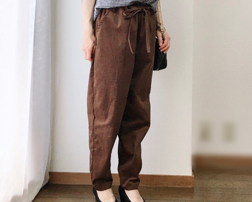 kolor 日本製 コーデュロイ 1プリーツ パンツ 半端丈 ブラウン 3 1_4cd4a0e40218b118beb361d61d52