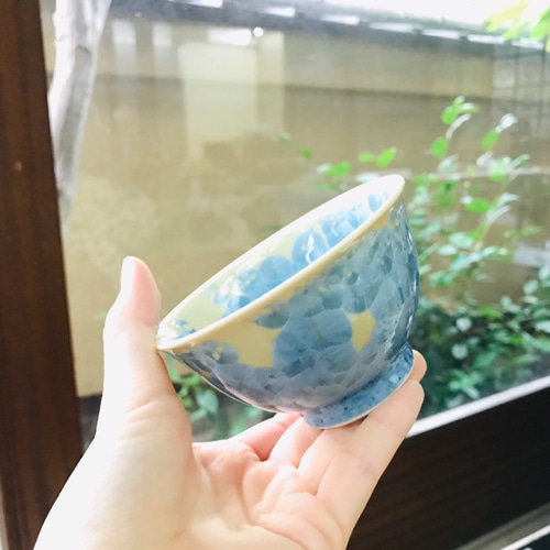 金襴青華山水汲出碗 五座五重 - 京焼清水焼 松韻堂