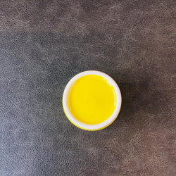 清水焼 内ワンポイントフリーカップ(パンジー-外黄色) 4枚目の画像