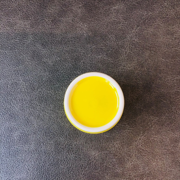 清水焼 内ワンポイントフリーカップ(パンジー-外黄色) 4枚目の画像