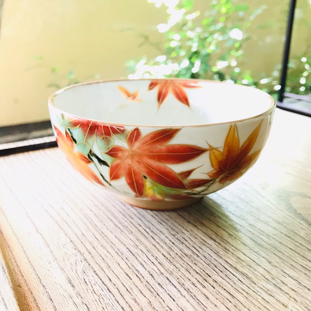 陶葊　陶あん　牡丹　２個セット　茶碗　飯碗　京焼　清水焼