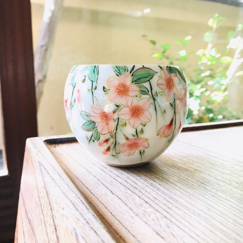 京焼清水焼 陶あん 陶庵 桜 さくら 茶碗 未使用 京焼 清水焼 陶