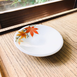 清水焼 丸豆皿【紅葉】 薬味皿・豆皿 京焼・清水焼窯元 陶あん 通販