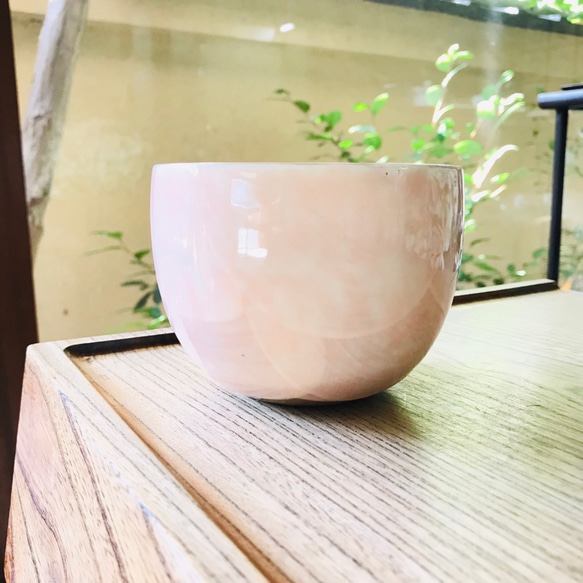 清水焼 小鉢(大) 桜-ピンク地 6枚目の画像