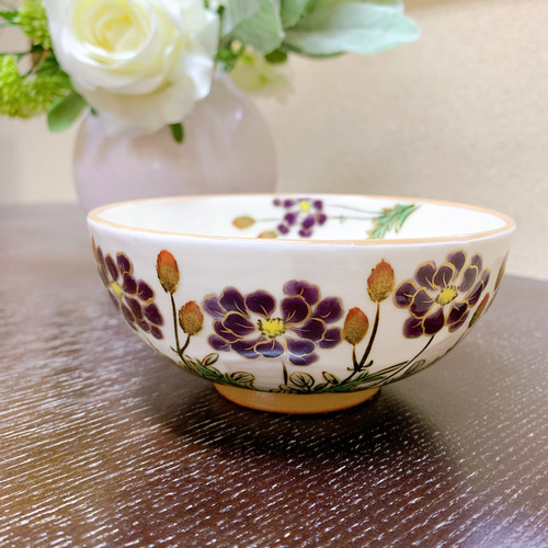 京焼　陶あん　茶碗 月下美人夫婦茶碗 陶あん - 京焼清水焼 松韻堂