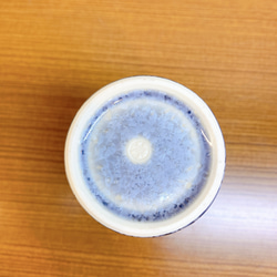 【特別セット価格】京焼・清水焼花結晶 フリーカップ(縹＋銀藤) 6枚目の画像