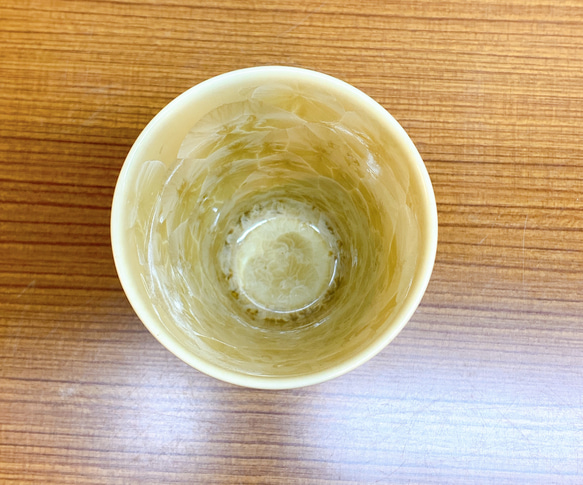 【特別セット価格】京焼・清水焼 花結晶なごみカップセット(黄＋金華) 7枚目の画像