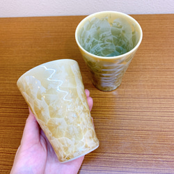 【特別セット価格】京焼・清水焼 花結晶なごみカップセット(黄＋金華) 9枚目の画像