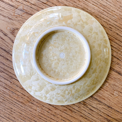 京焼•清水焼花結晶 4寸丸皿(金華) 4枚目の画像