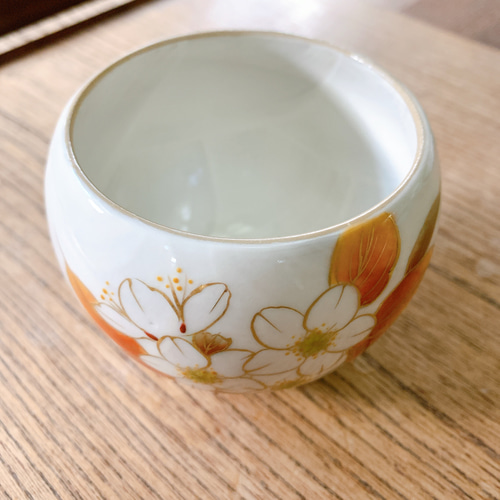 京焼・清水焼 陶あん】玉湯呑み 山桜 湯呑み 京焼・清水焼窯元 京焼・清水焼 陶あん】玉湯呑み 山桜 湯呑み 京焼・清水焼窯元