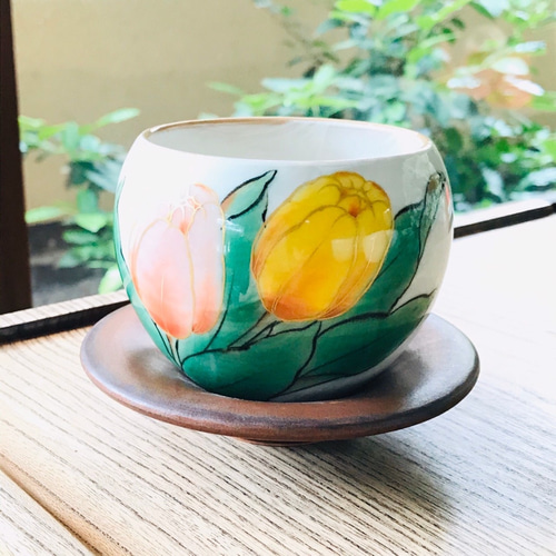 京焼　陶あん　湯呑みセット Amazon｜京焼 清水焼 陶あん窯 湯呑 (木箱入) 組湯呑 白掛桜