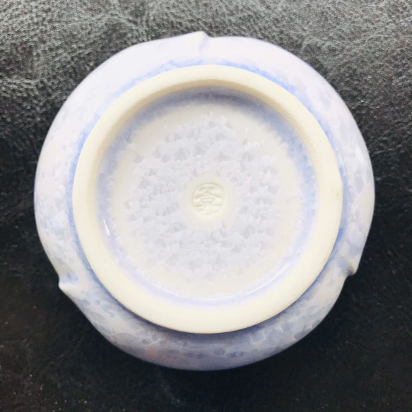 京焼・花結晶 小鉢(うす紫) 4枚目の画像