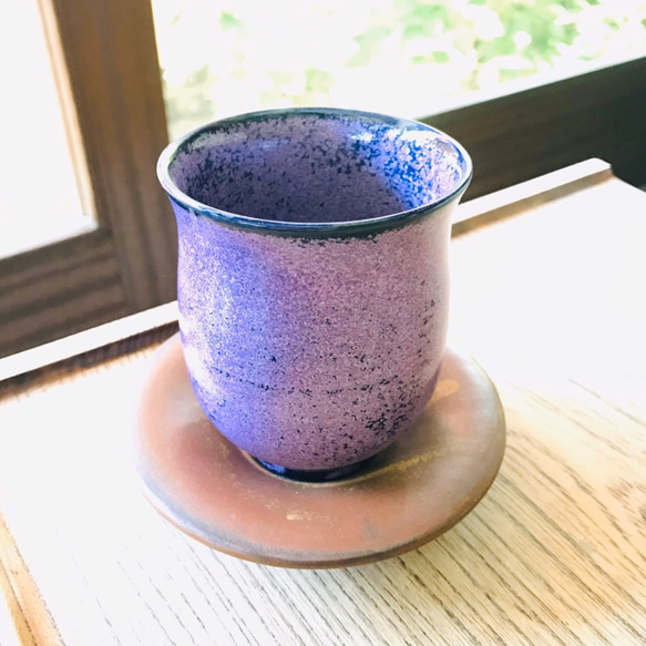 清水焼 紫結晶 湯呑み 湯呑み 京焼・清水焼窯元 陶あん 通販