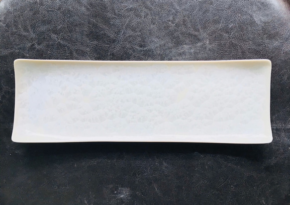 清水焼 花結晶 さんま皿(白) 3枚目の画像