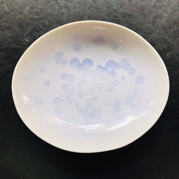 京焼・花結晶 ダエン鉢 中(薄紫) 3枚目の画像