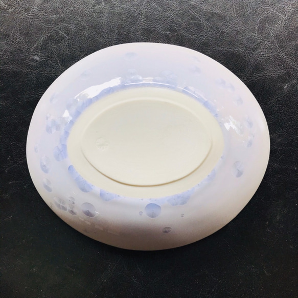 京焼・花結晶 ダエン鉢 中(薄紫) 4枚目の画像